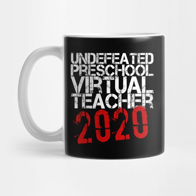 Undefeated Preschool Virtual teacher 2020 Vintage Gift by Inspire Enclave